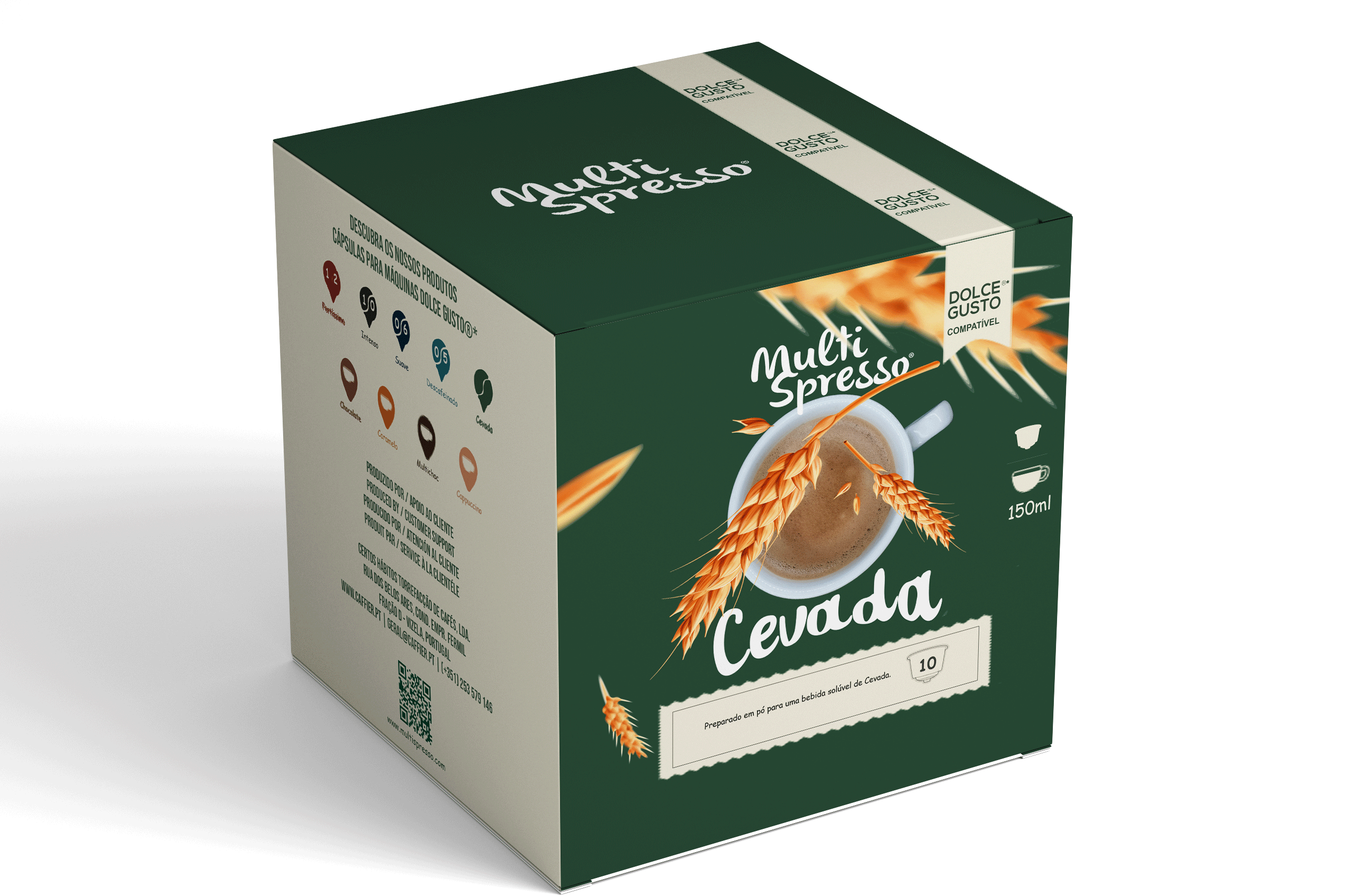 Embalagem de 10 cápsulas de Cevada compatíveis com Dolce Gusto