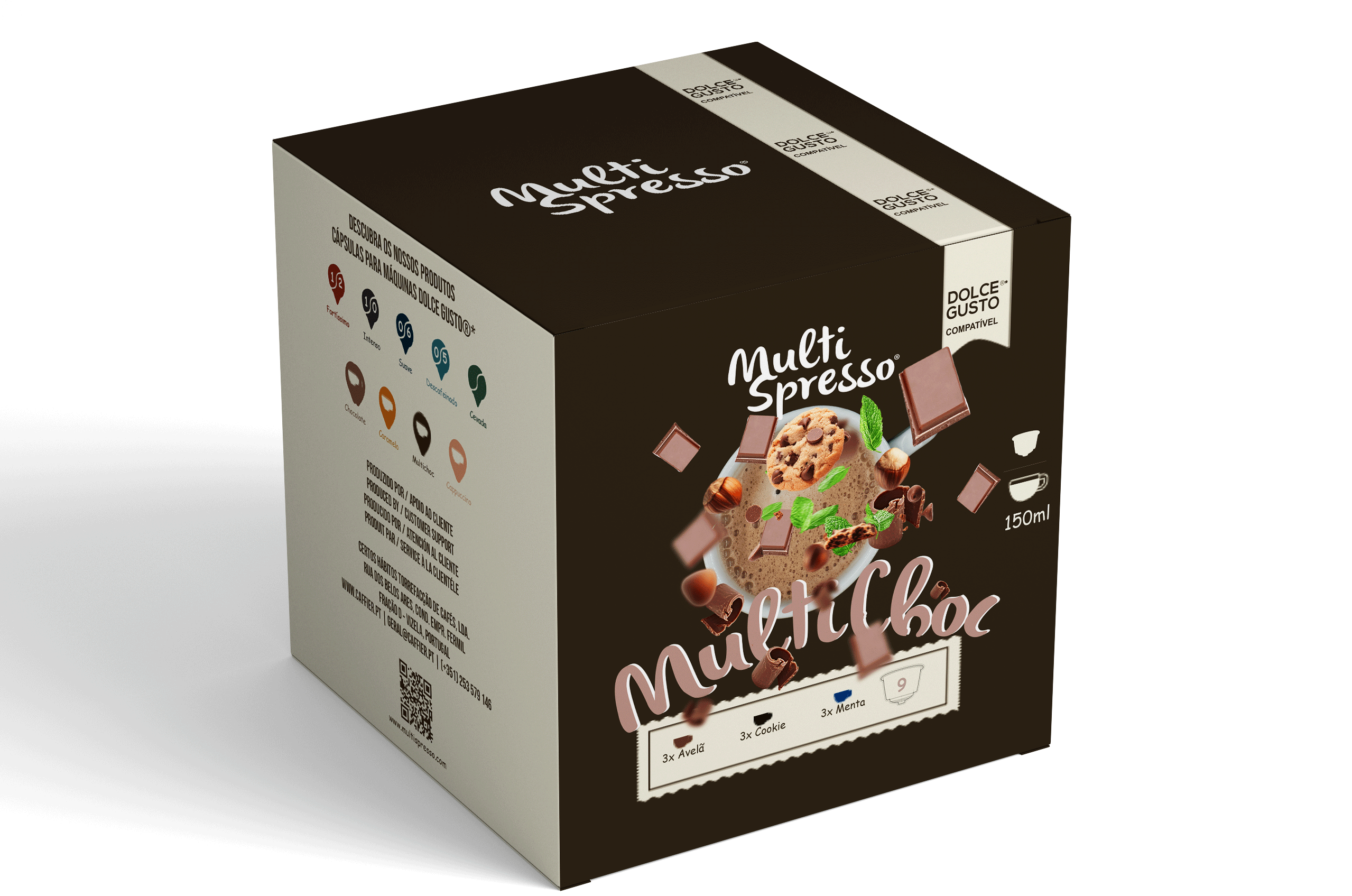 Embalagem de 9 Cápsulas Multichoc compaítveis com Dolce gUsto